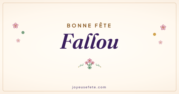 Image « Bonne fête Fallou » au format large
