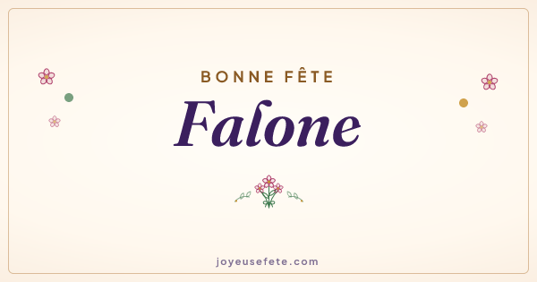 Image « Bonne fête Falone » au format large