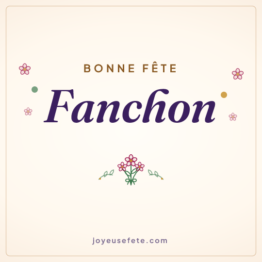 Image carrée « Bonne fête Fanchon » pour WhatsApp