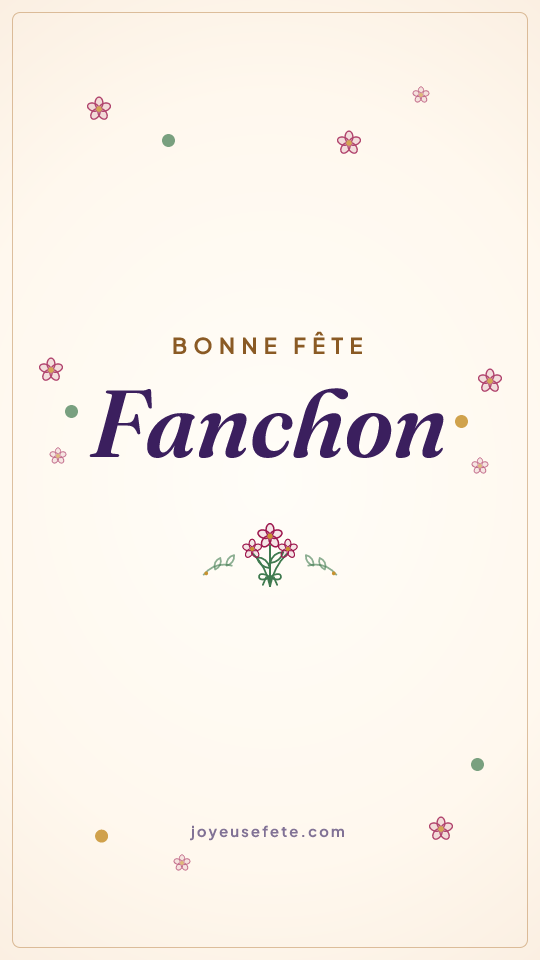 Image « Bonne fête Fanchon » au format story