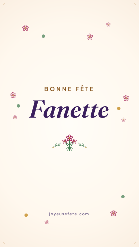 Image « Bonne fête Fanette » au format story
