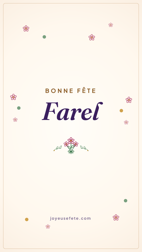 Image « Bonne fête Farel » au format story