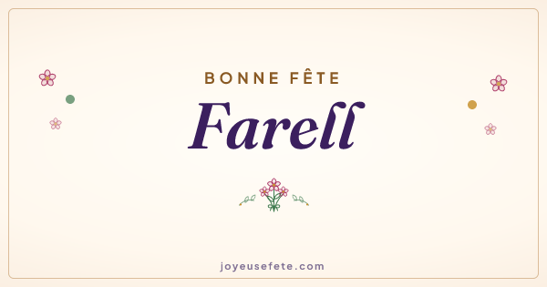 Image « Bonne fête Farell » au format large