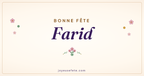 Image « Bonne fête Farid » au format large