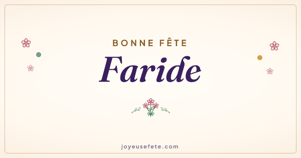 Image « Bonne fête Faride » au format large