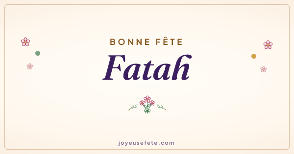 Image « Bonne fête Fatah » au format large