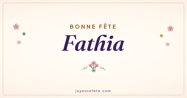 Image « Bonne fête Fathia » au format large