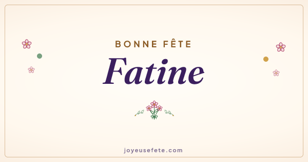 Image « Bonne fête Fatine » au format large
