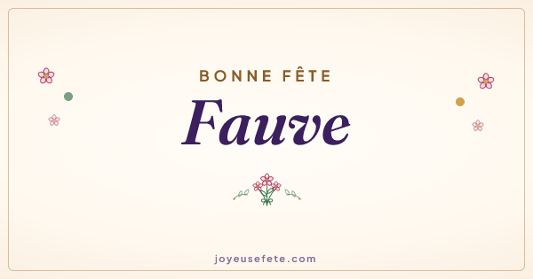 Image « Bonne fête Fauve » au format large