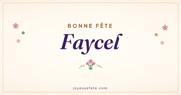 Image « Bonne fête Faycel » au format large