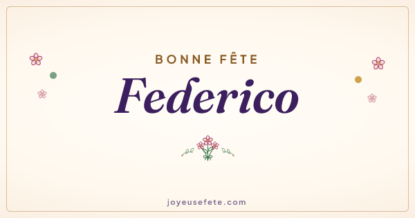 Image « Bonne fête Federico » au format large