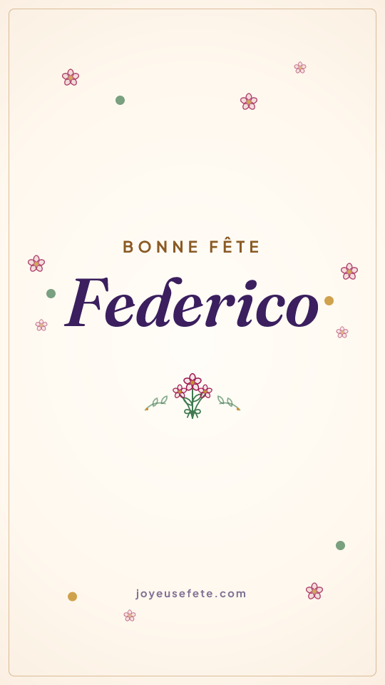 Image « Bonne fête Federico » au format story