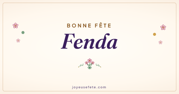 Image « Bonne fête Fenda » au format large