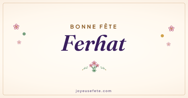 Image « Bonne fête Ferhat » au format large