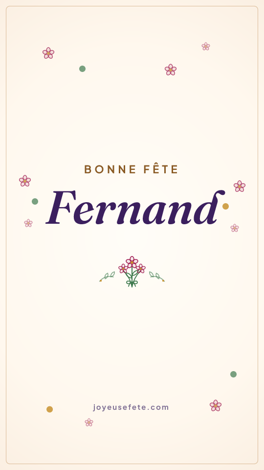 Image « Bonne fête Fernand » au format story