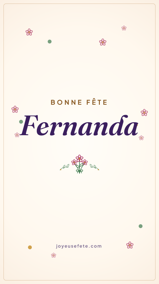 Image « Bonne fête Fernanda » au format story