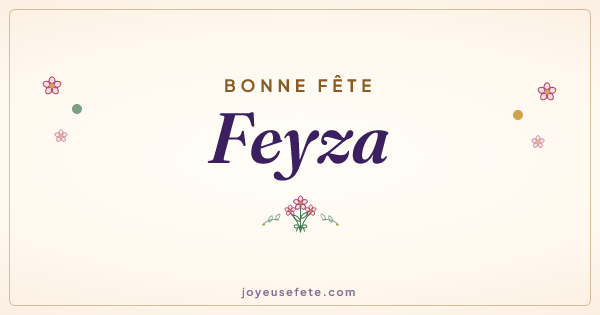 Image « Bonne fête Feyza » au format large
