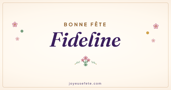 Image « Bonne fête Fideline » au format large