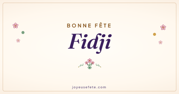 Image « Bonne fête Fidji » au format large