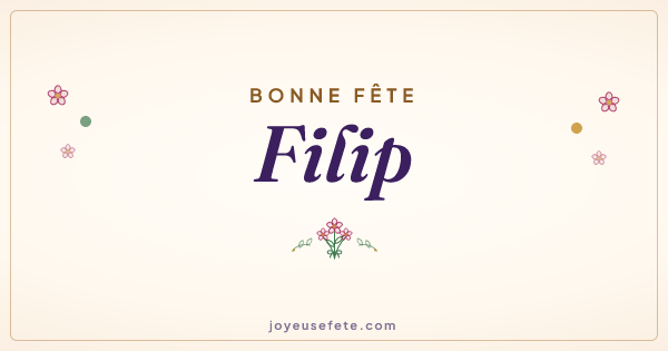 Image « Bonne fête Filip » au format large