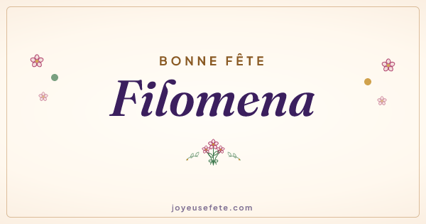 Image « Bonne fête Filomena » au format large