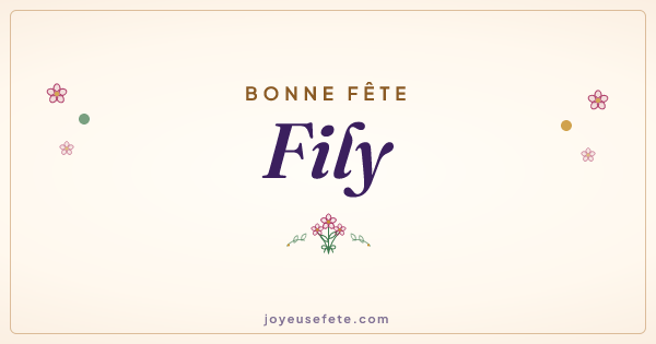 Image « Bonne fête Fily » au format large