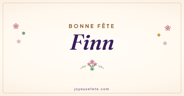 Image « Bonne fête Finn » au format large