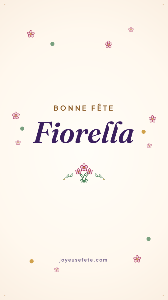 Image « Bonne fête Fiorella » au format story