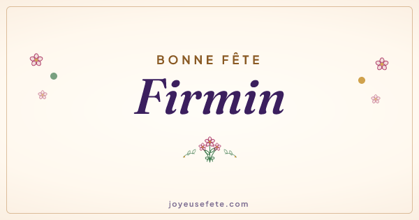 Image « Bonne fête Firmin » au format large