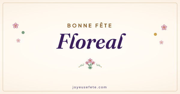 Image « Bonne fête Floreal » au format large