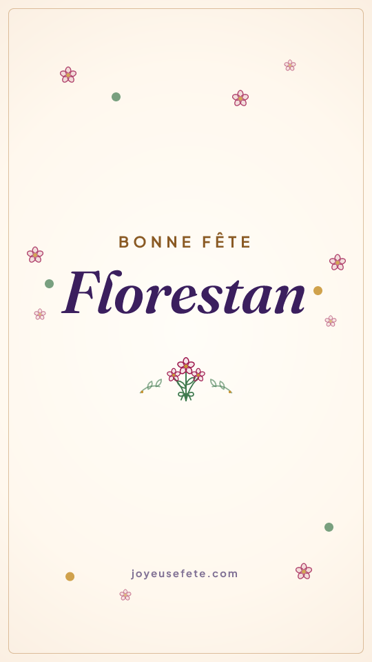 Image « Bonne fête Florestan » au format story