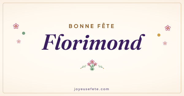 Image « Bonne fête Florimond » au format large