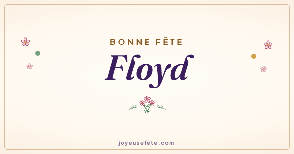 Image « Bonne fête Floyd » au format large
