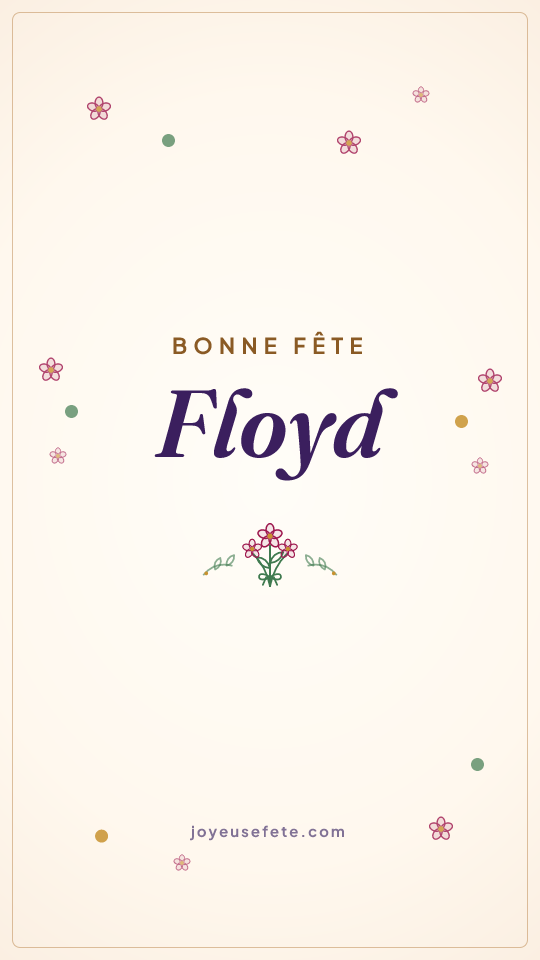 Image « Bonne fête Floyd » au format story