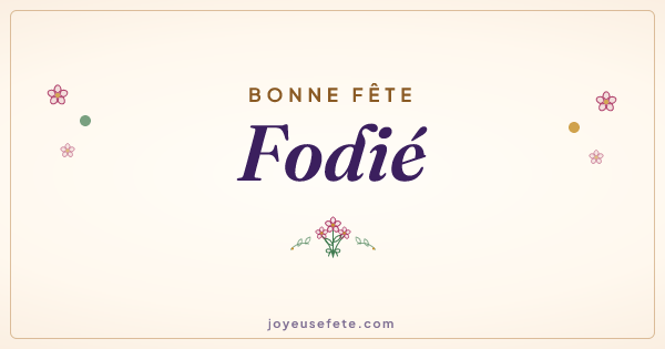 Image « Bonne fête Fodié » au format large
