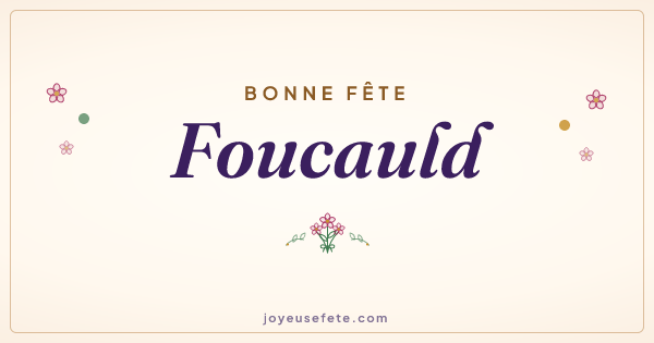 Image « Bonne fête Foucauld » au format large