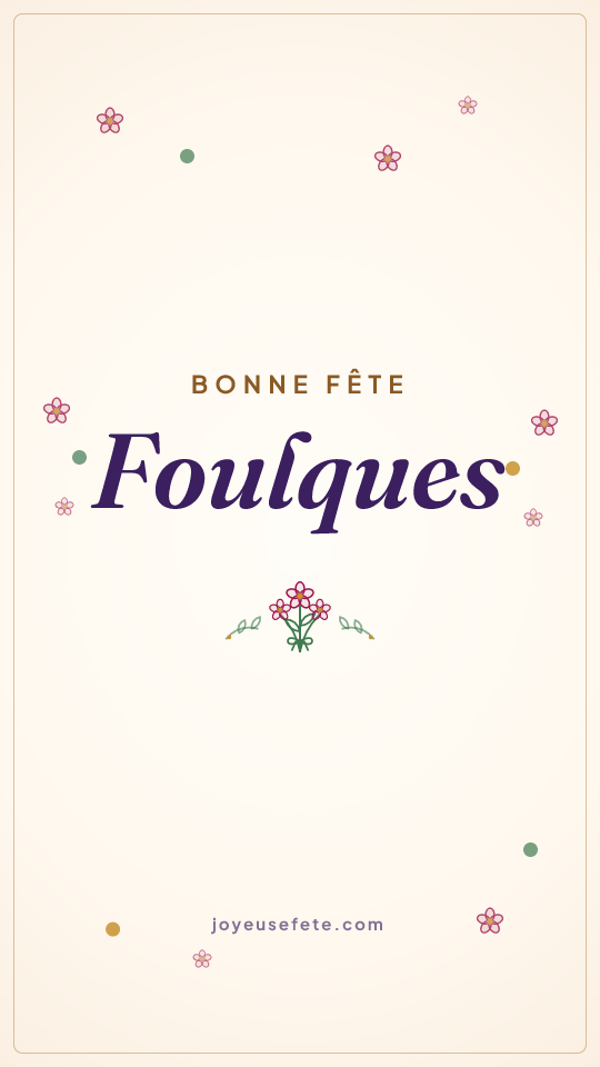 Image « Bonne fête Foulques » au format story