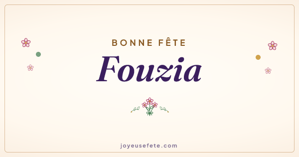 Image « Bonne fête Fouzia » au format large