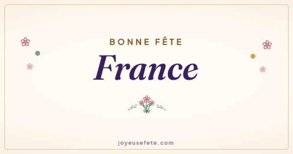 Image « Bonne fête France » au format large