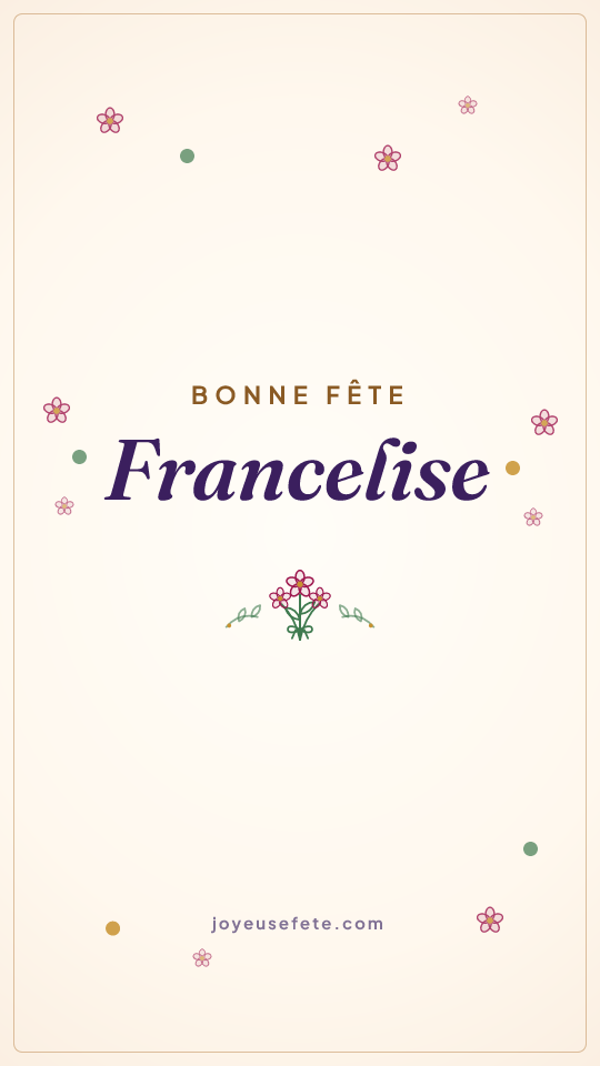 Image « Bonne fête Francelise » au format story