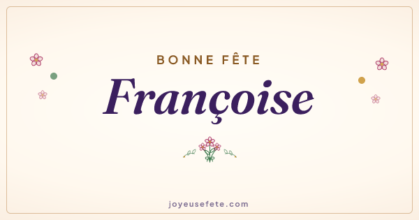 Image « Bonne fête Françoise » au format large