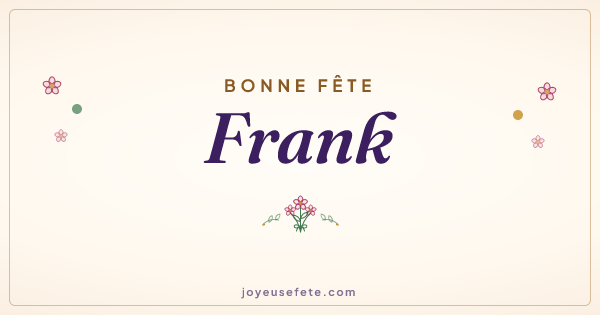 Image « Bonne fête Frank » au format large