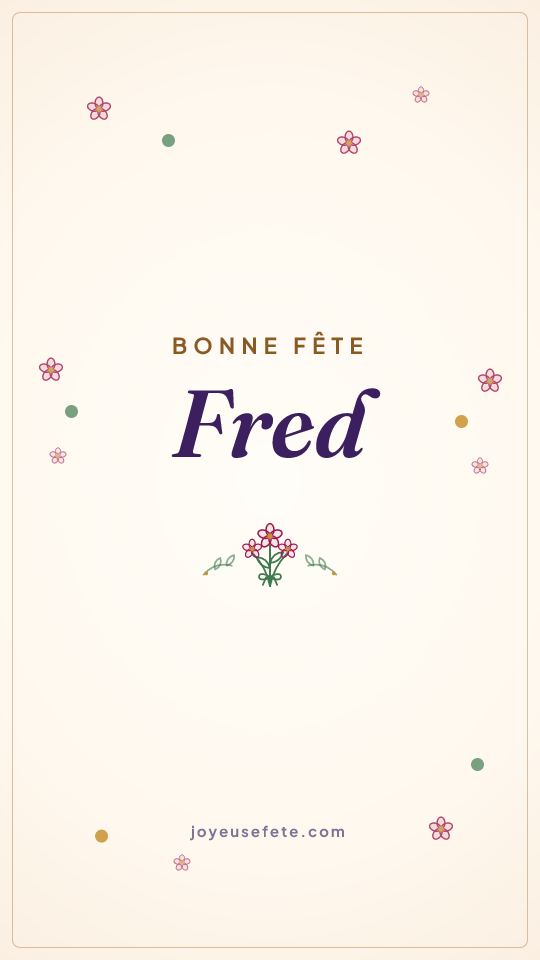 Image « Bonne fête Fred » au format story