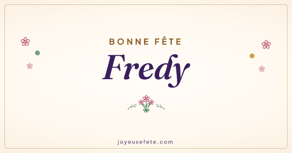 Image « Bonne fête Fredy » au format large