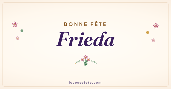 Image « Bonne fête Frieda » au format large