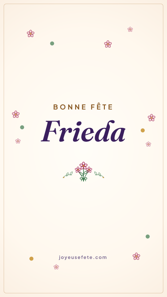 Image « Bonne fête Frieda » au format story
