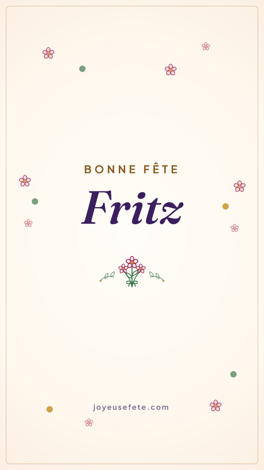 Image « Bonne fête Fritz » au format story