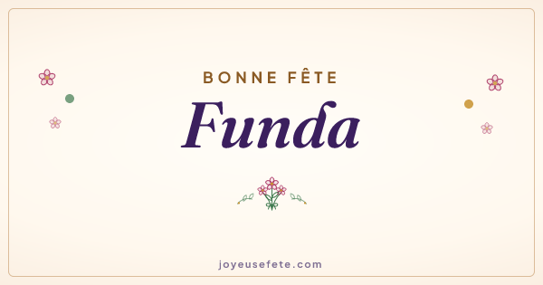 Image « Bonne fête Funda » au format large