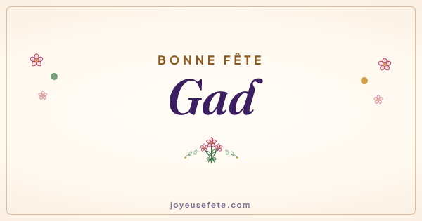 Image « Bonne fête Gad » au format large
