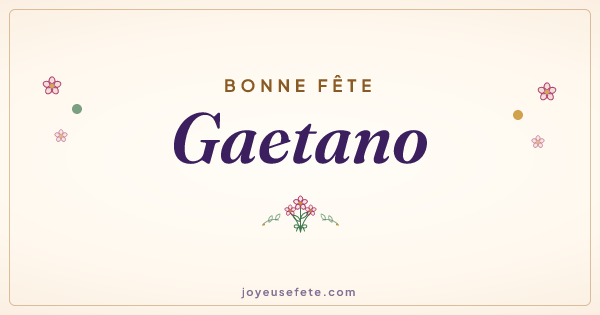 Image « Bonne fête Gaetano » au format large